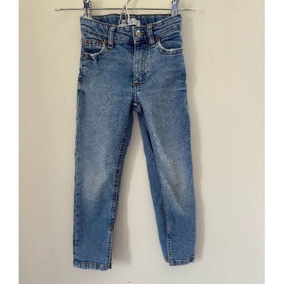 Girl's Zara Denim Jeans with Split Hem - Picture 1 of 6